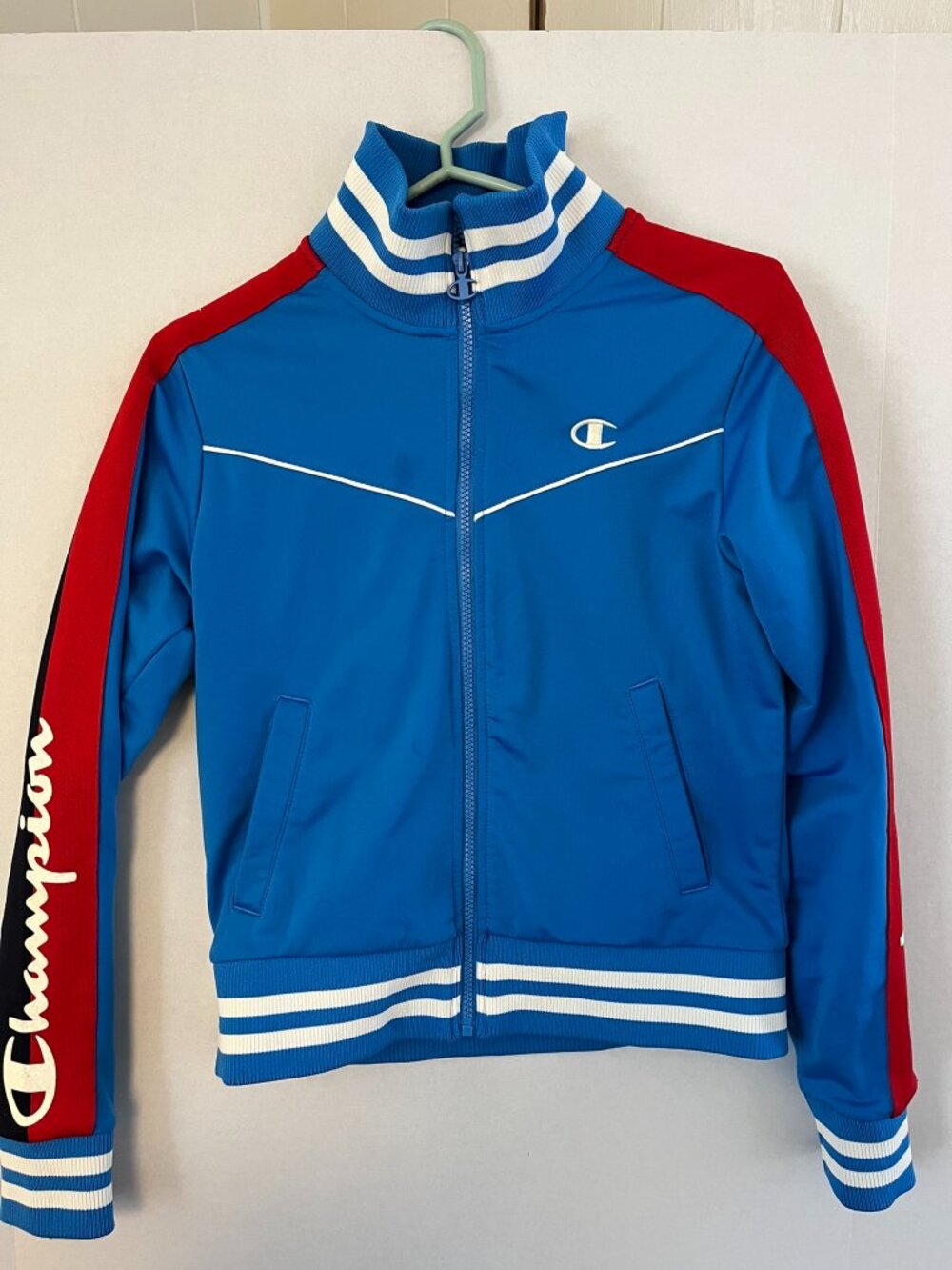 Vtg Champion Jacket Blue/Red/Black/White SP, 80s 90s Y2K Woman's